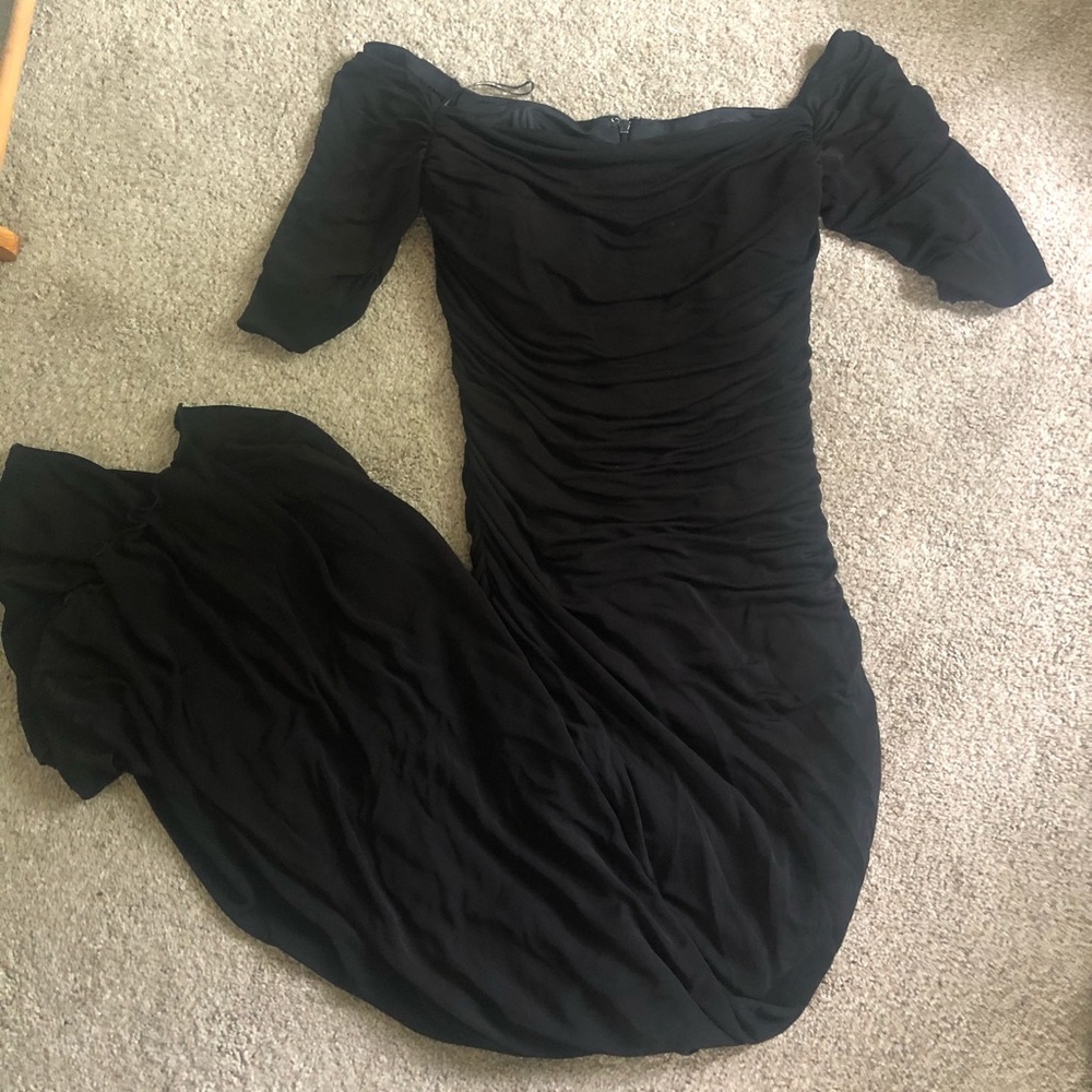 Badgley Mischka Ruched Gown